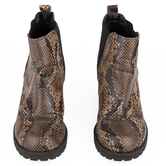 Dirty Laundry Lita Python Snake Print Chelsea Boots – Women’s 6 - Picture 2 of 14